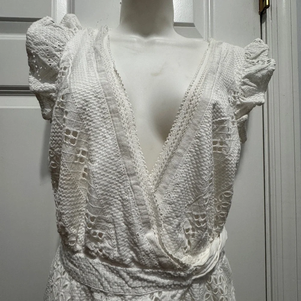 J.crew size 4 eyelet wrap dress